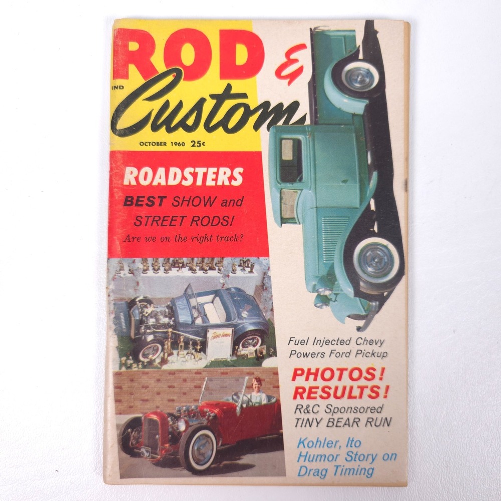 ROD & CUSTOM October 1960 Roadsters Street Rods Pickup Results NO LABEL